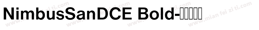 NimbusSanDCE Bold字体转换